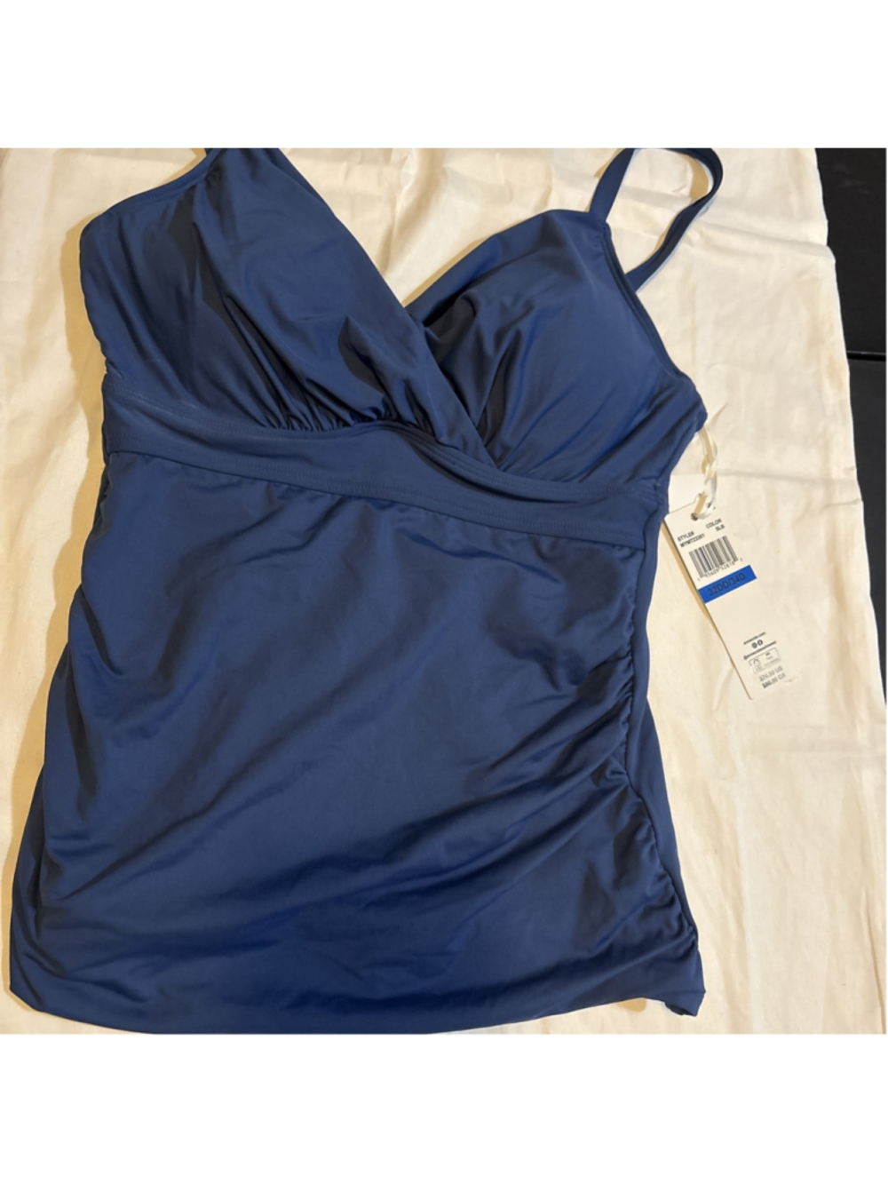 Anne Cole Navy Blue Tankini Swim Top